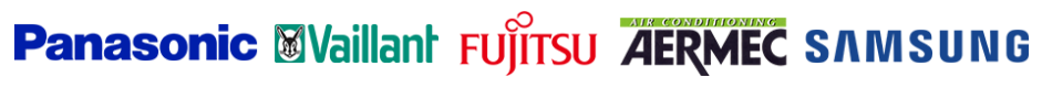 Loghi Panasonic, Vaillant, Fujitsu, Aermec, Samsung